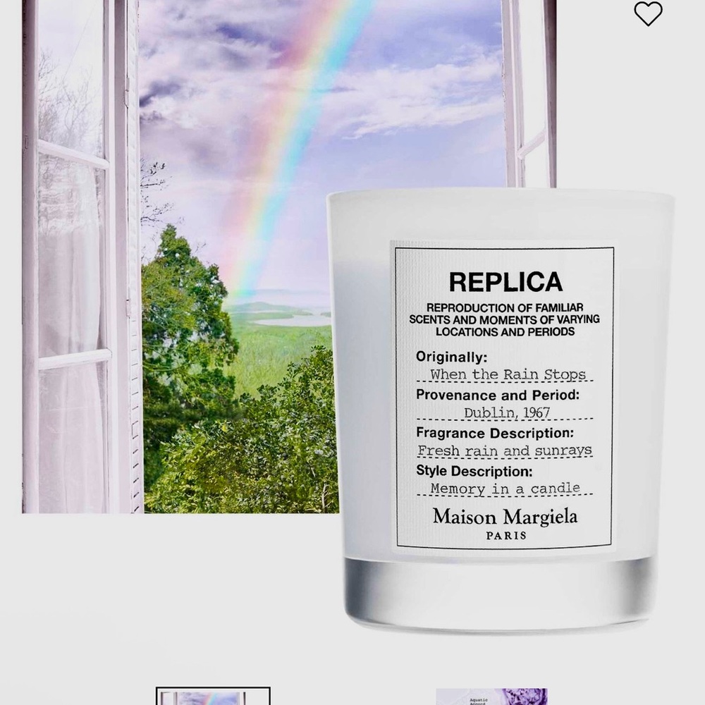 Maison Martin Margiela White Scented Glass Candle